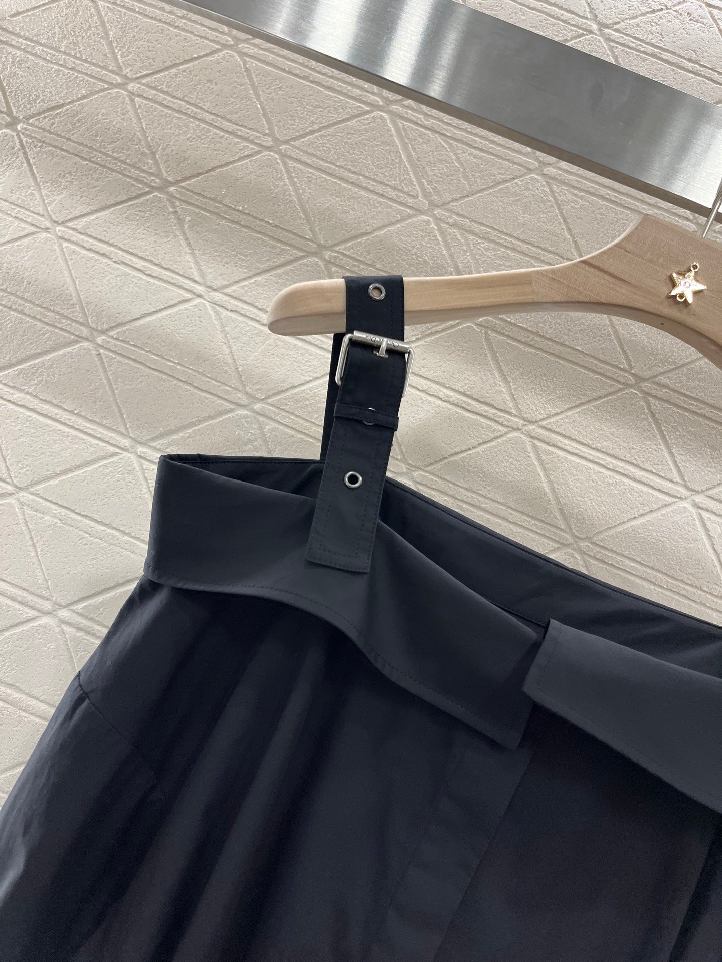 25ss One shoulder halter dress