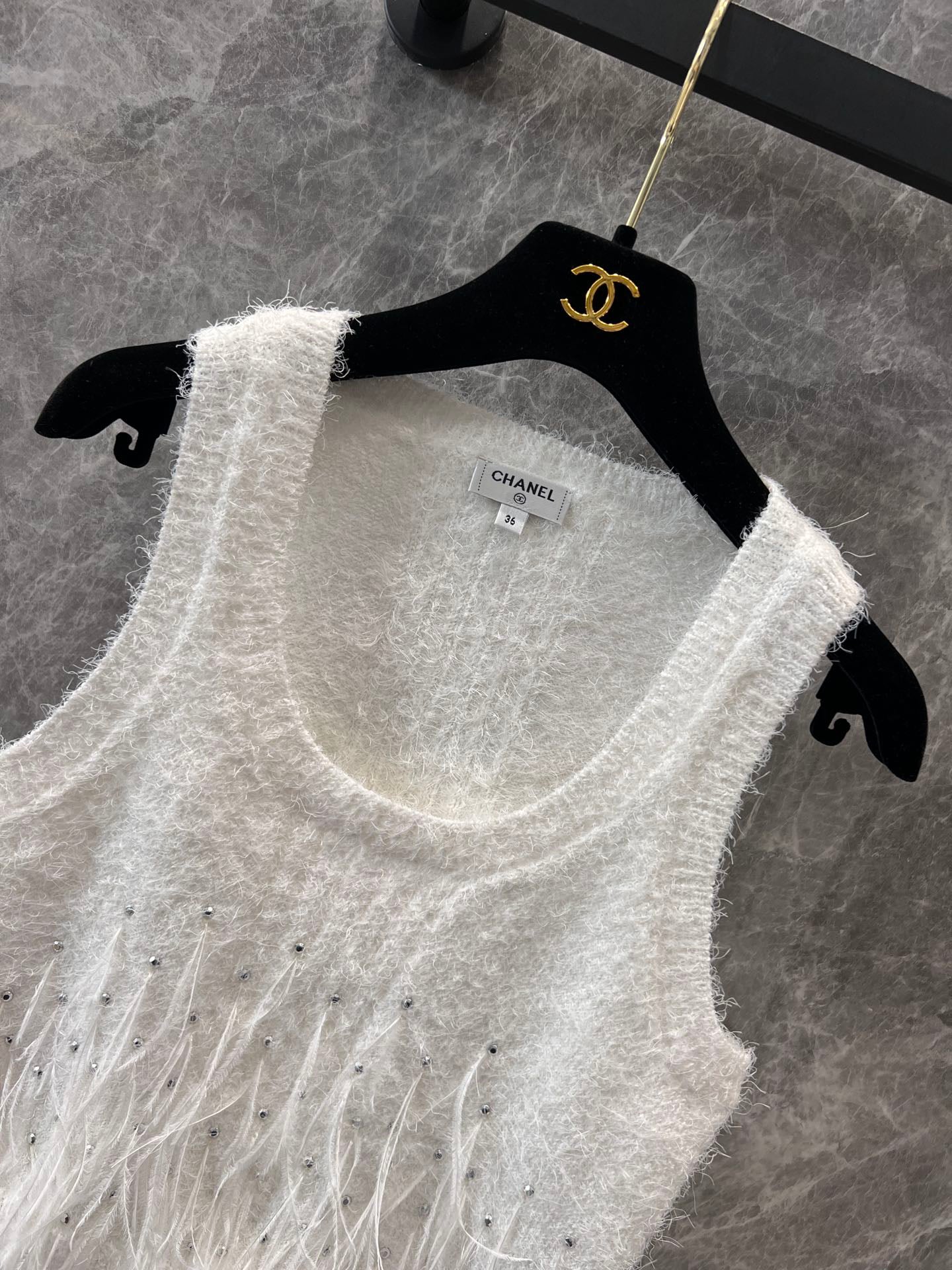 25ss watercolor white feathers stitched backbone