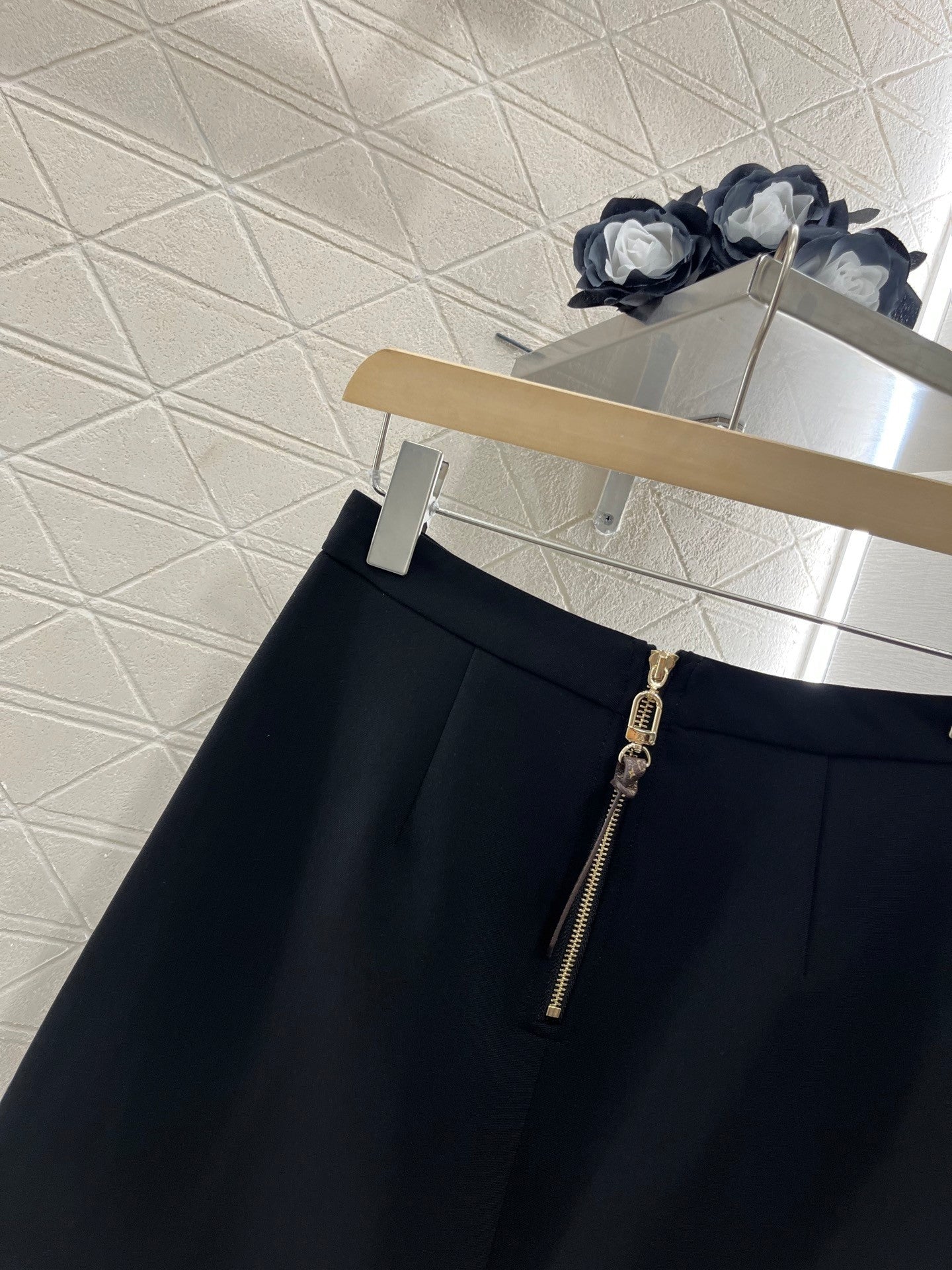25ss chain a-line pleated skirt