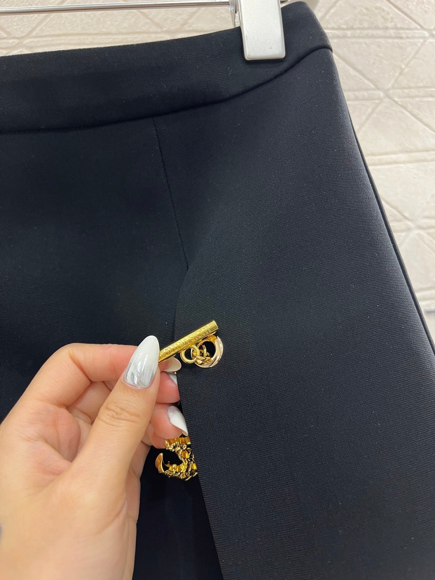 25ss chain a-line pleated skirt
