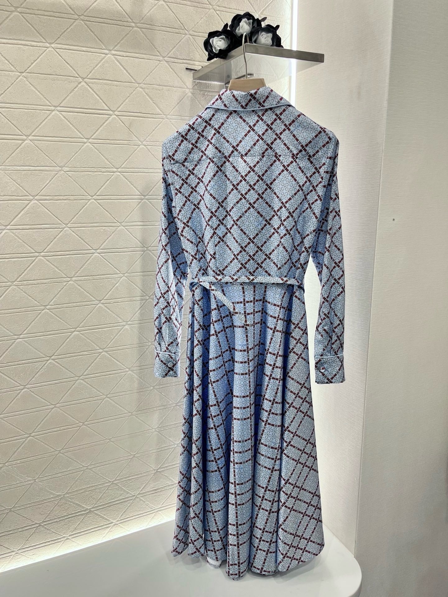 25ss new product printed belt dress