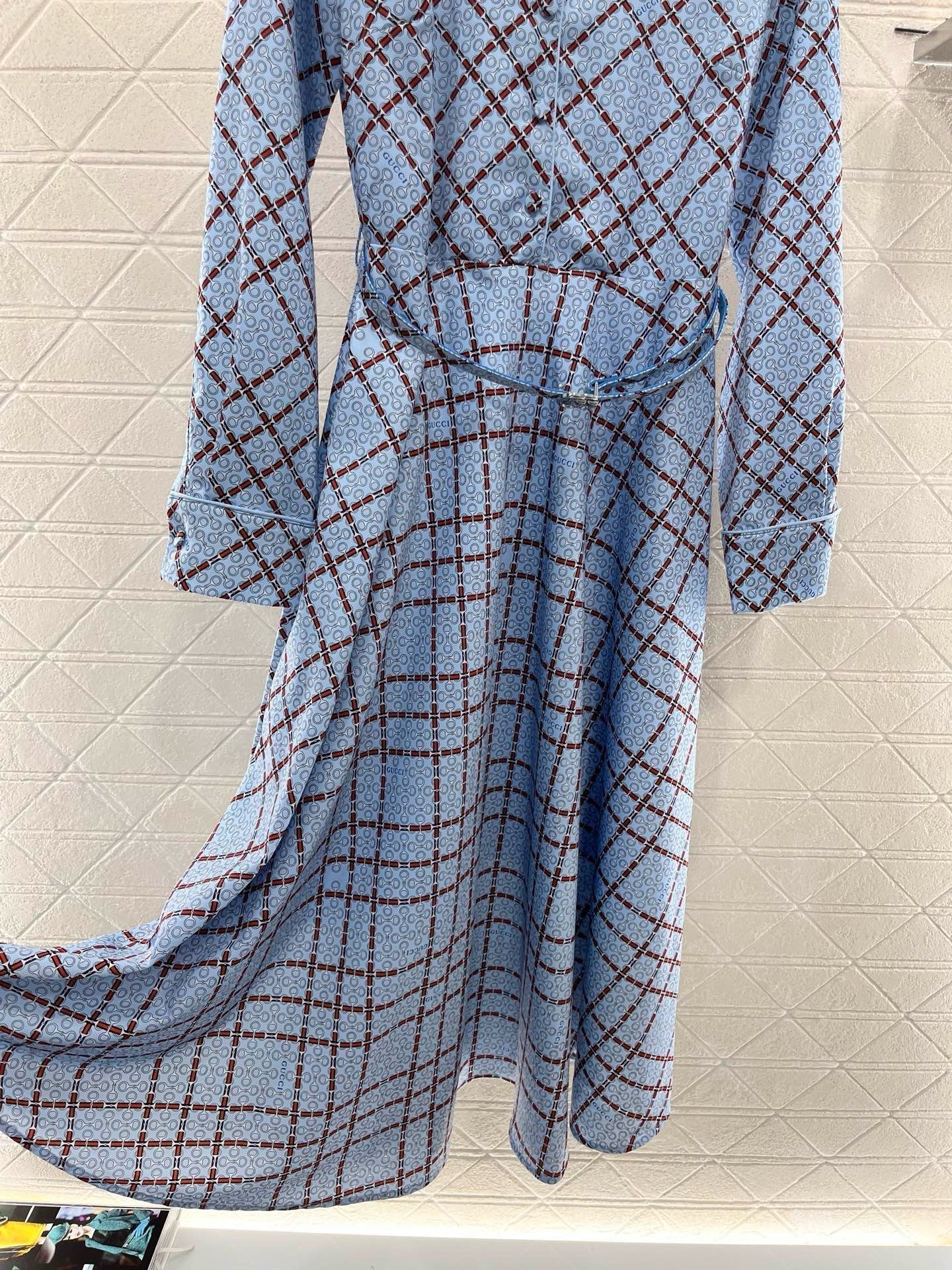 25ss new product printed belt dress