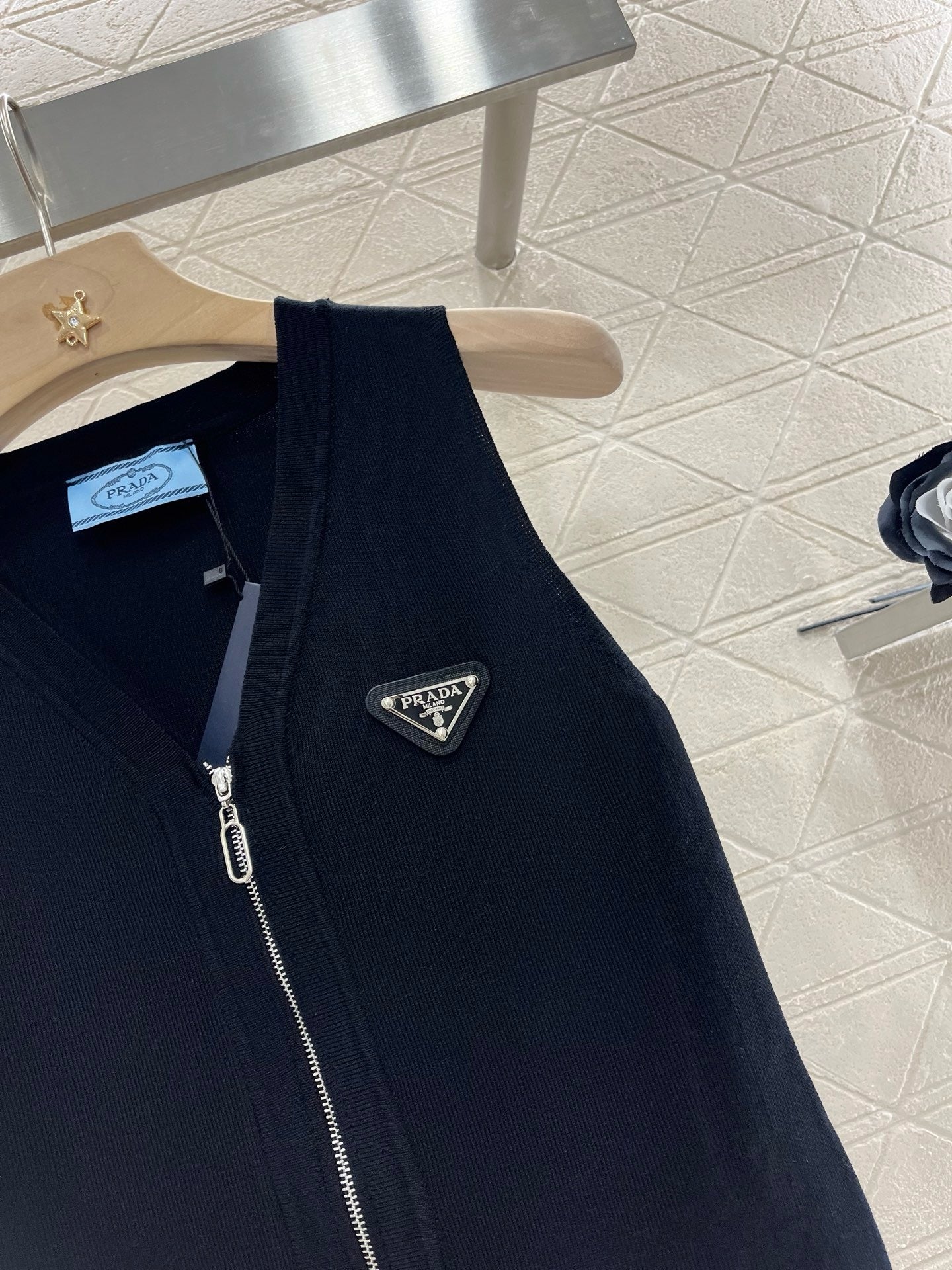 25SS New Arrival Zipper Knit Vest