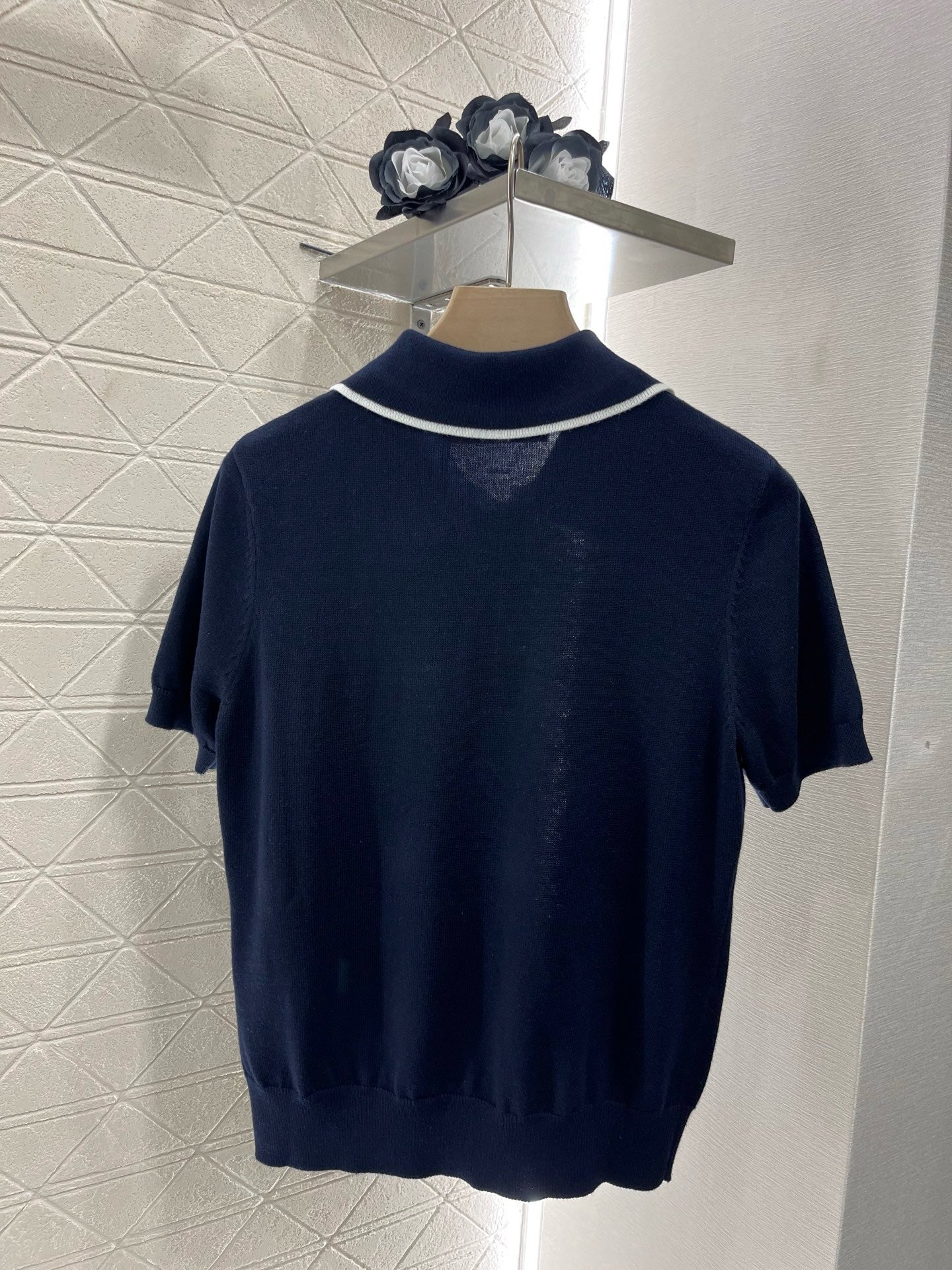 25ss New arrival Lapel polo cherry short sleeve