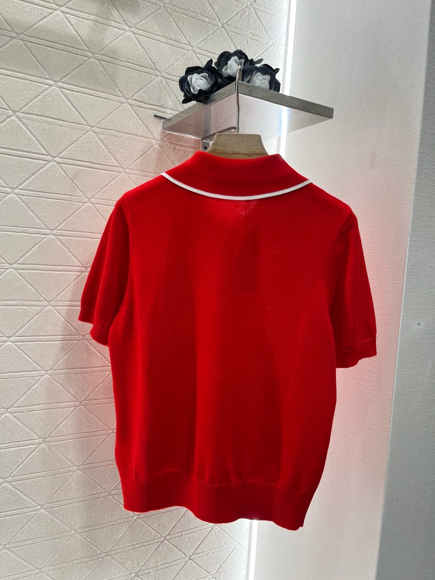 25ss New arrival Lapel polo cherry short sleeve