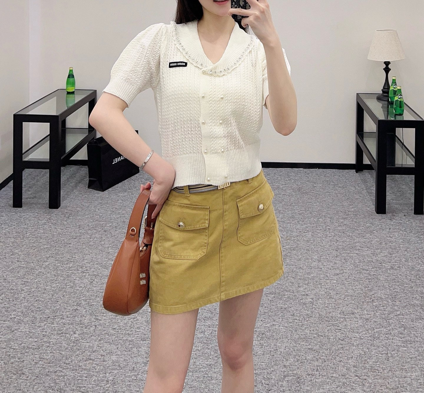 25SS New Product Lapel Knitted Short Sleeve