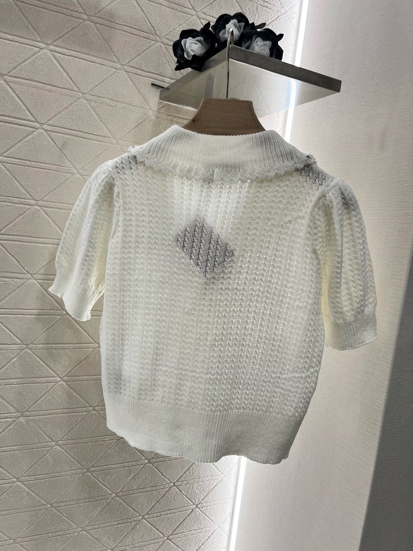 25SS New Product Lapel Knitted Short Sleeve