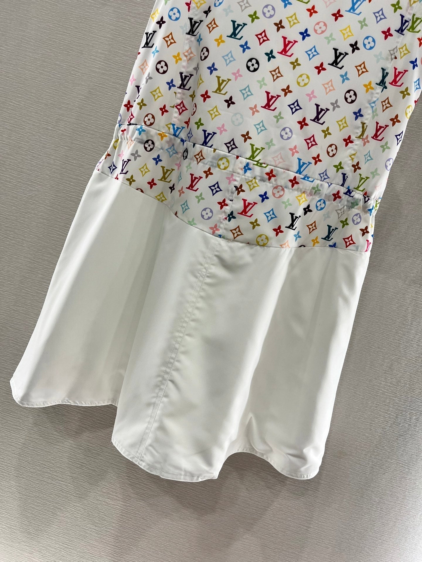 L 25 Color Clash Vest Dress