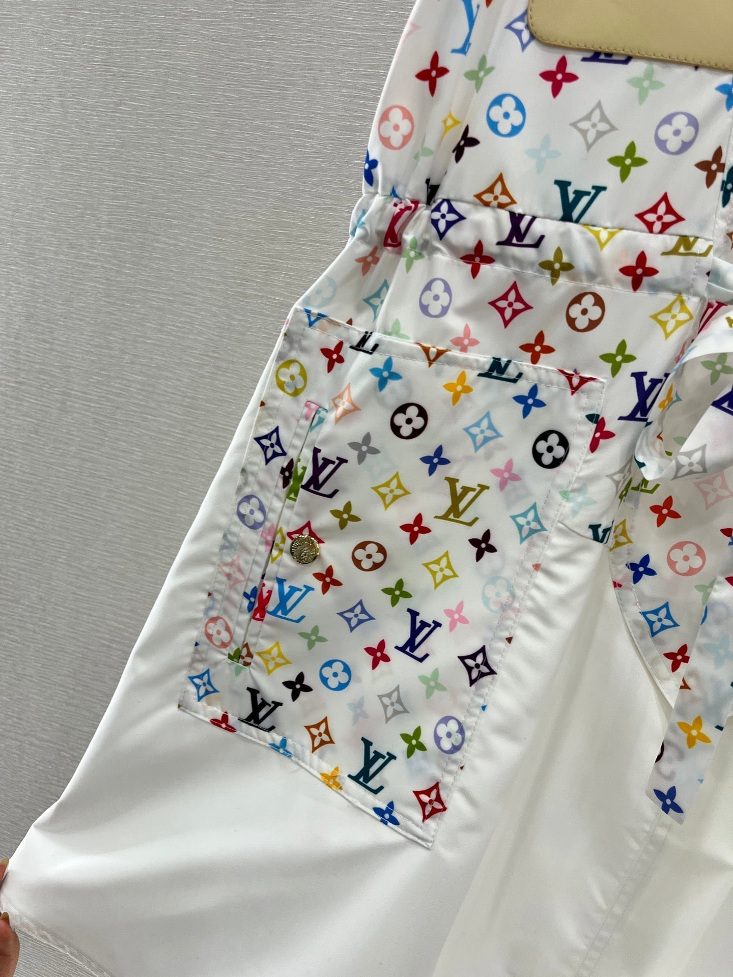 L 25 Color Clash Vest Dress