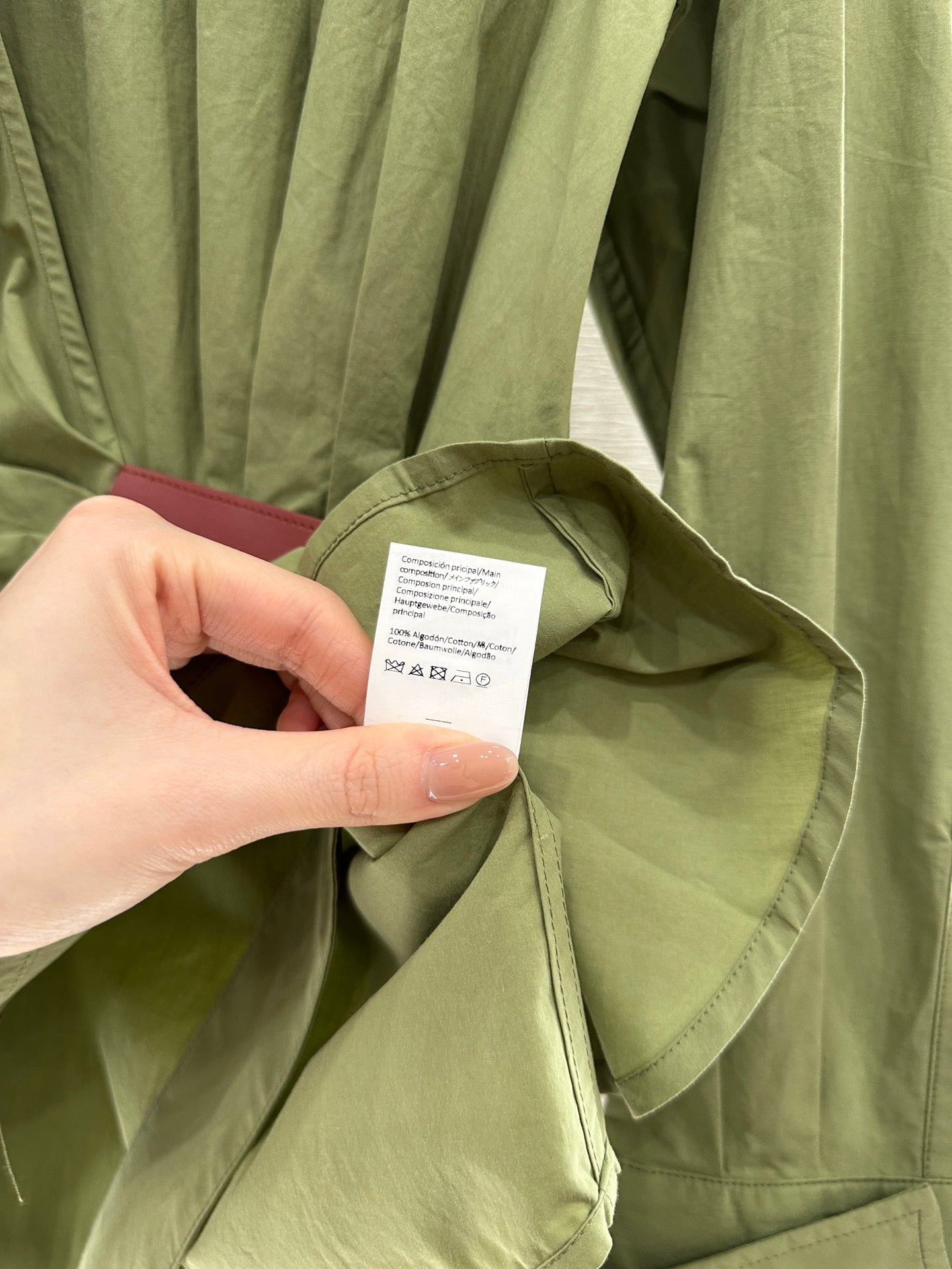 L 25 Irregular Leather Tag Shirt