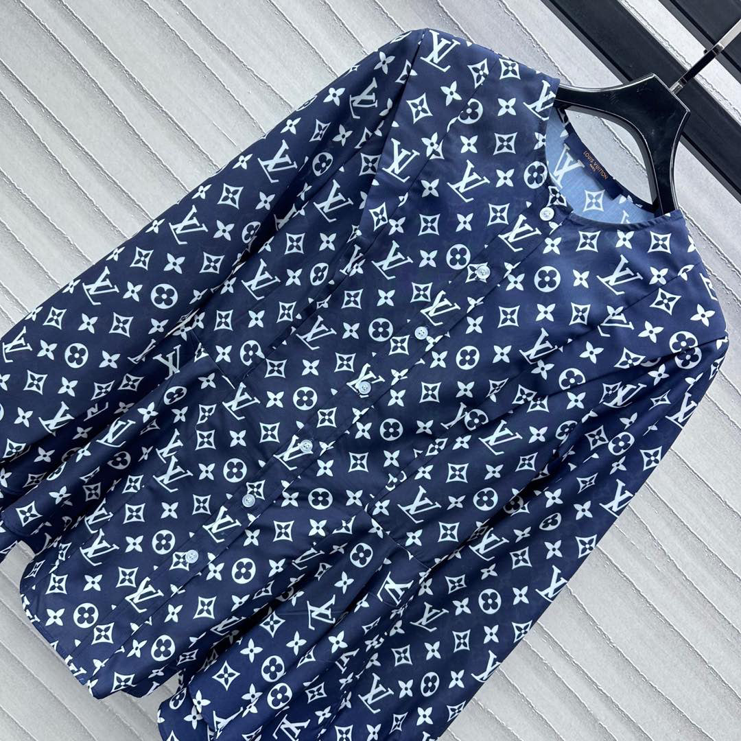 2025 New Arrivals Printed Waist Pleated Shirt
