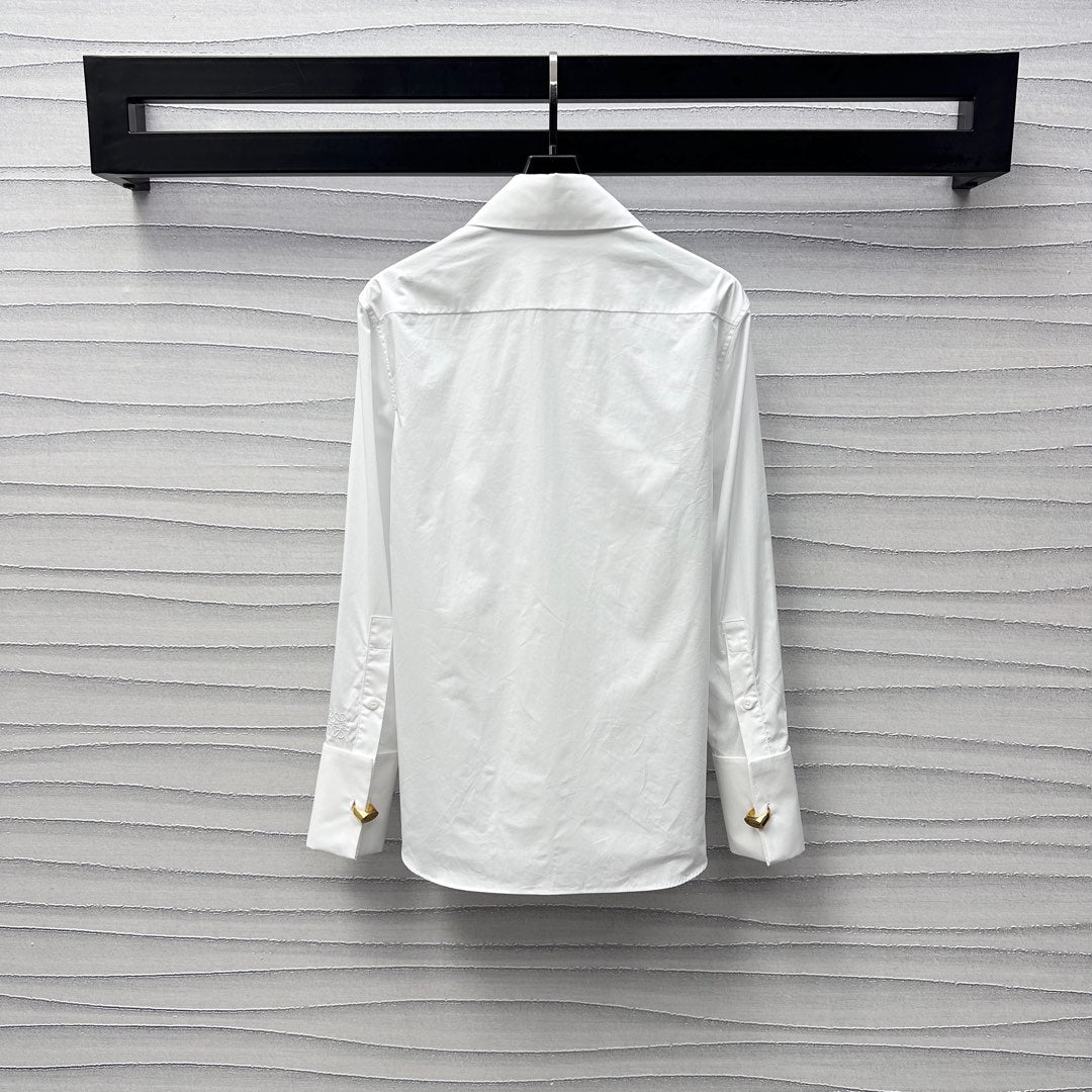 25ss New Arrivals Lace-up Accordion Shirt