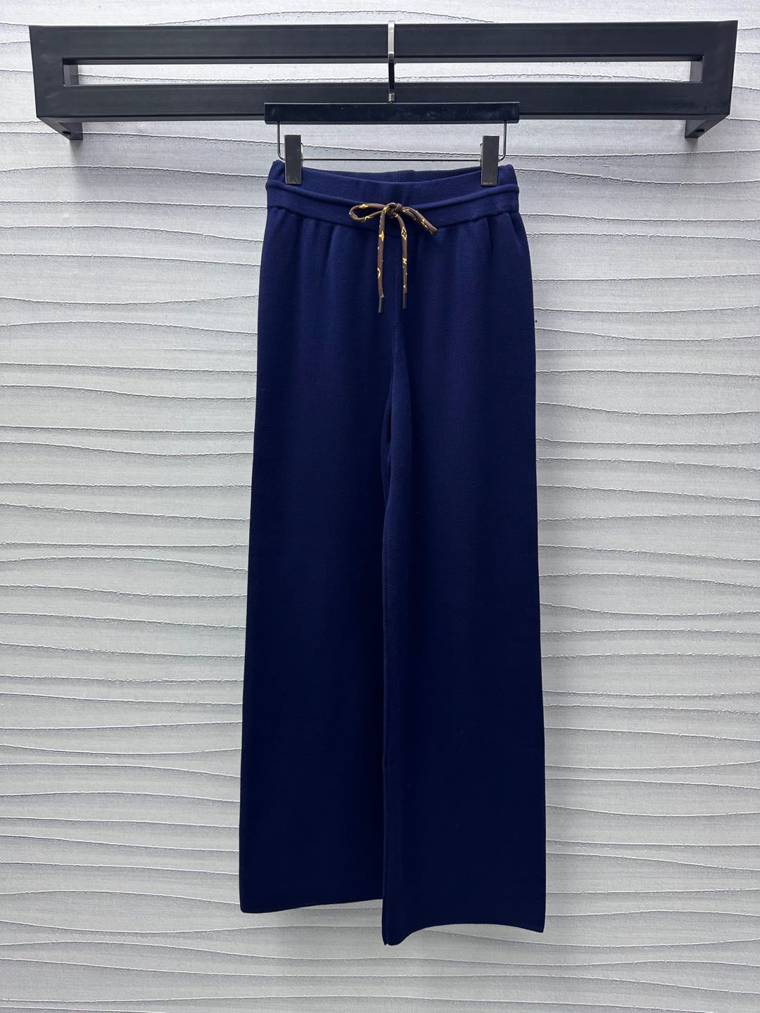 2025 New Arrivals Knitted Round Neck Short Sleeves + Same Style Wide Leg Pants