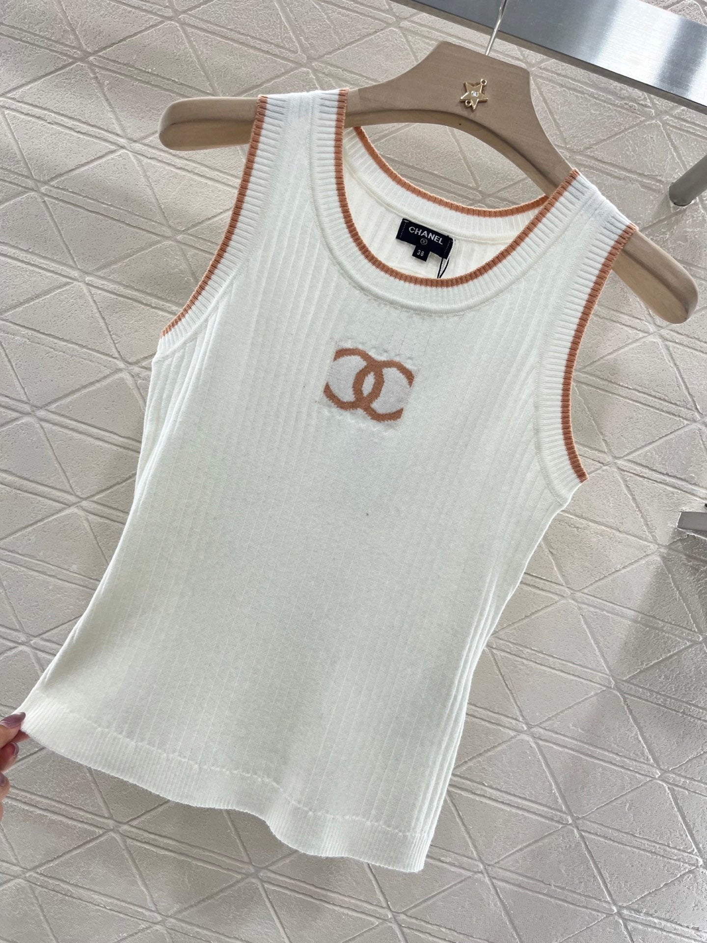 25ss Backless knitted vest