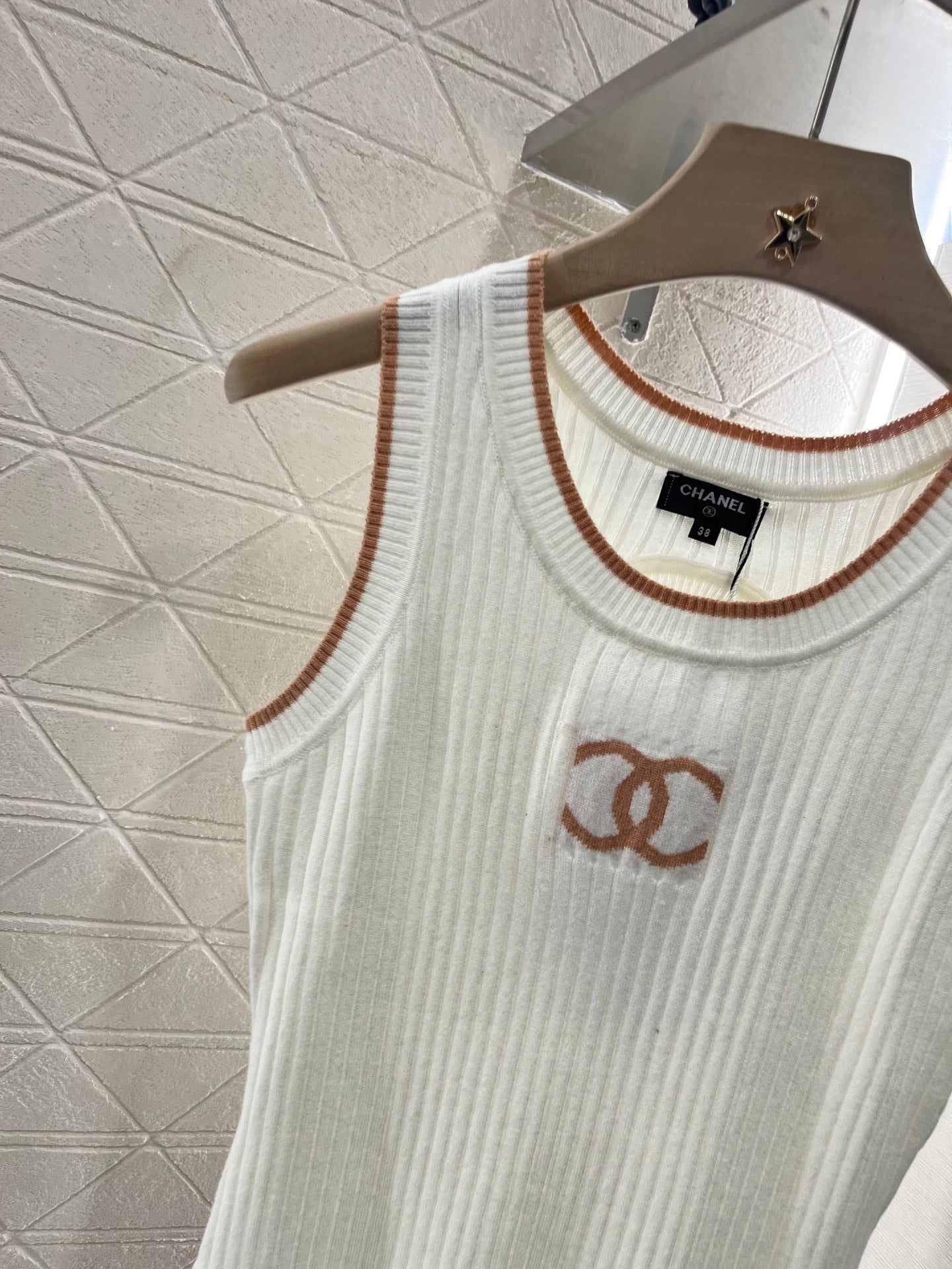 25ss Backless knitted vest