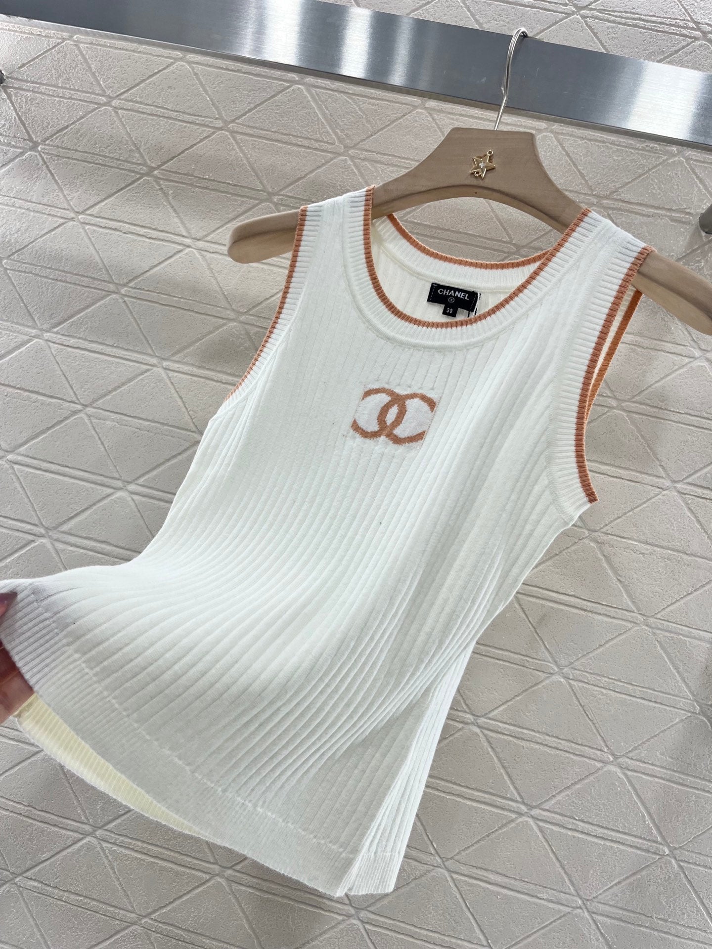 25ss Backless knitted vest