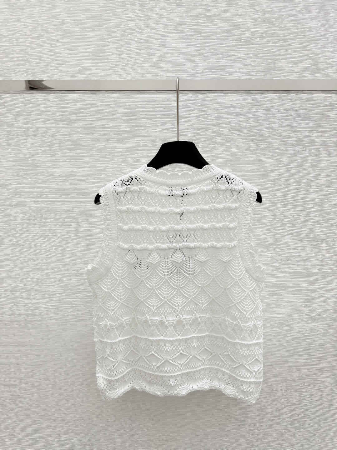 25ss Cardigan hollow knitted vest