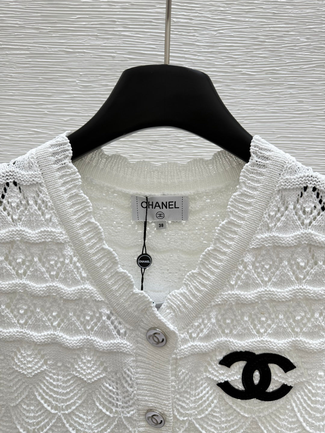 25ss Cardigan hollow knitted vest