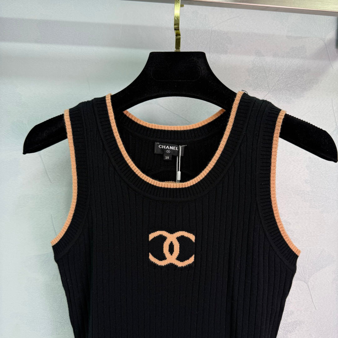 25ss Backless knitted vest