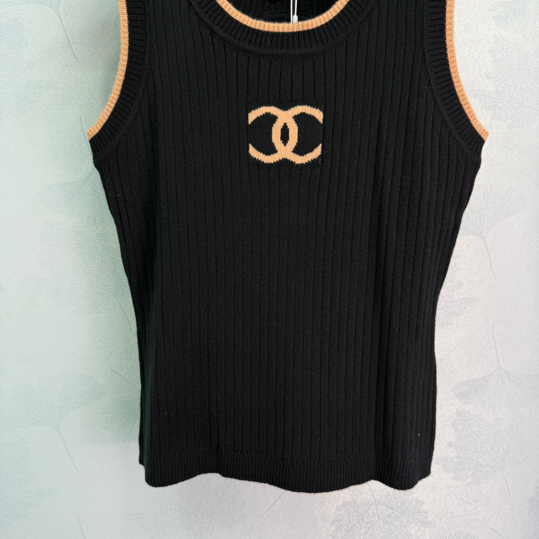 25ss Backless knitted vest
