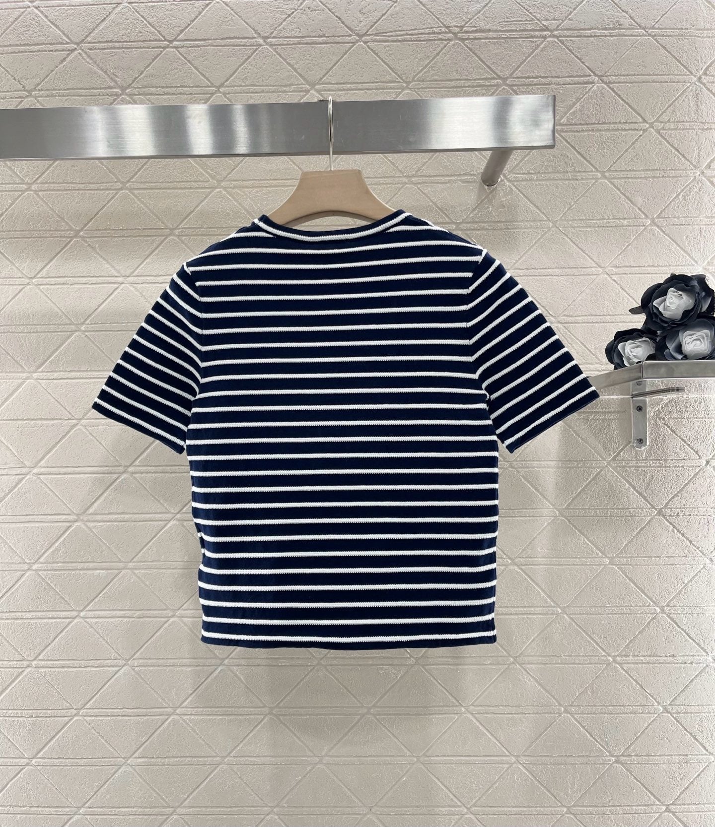 25SS New Striped Knit Short Sleeves