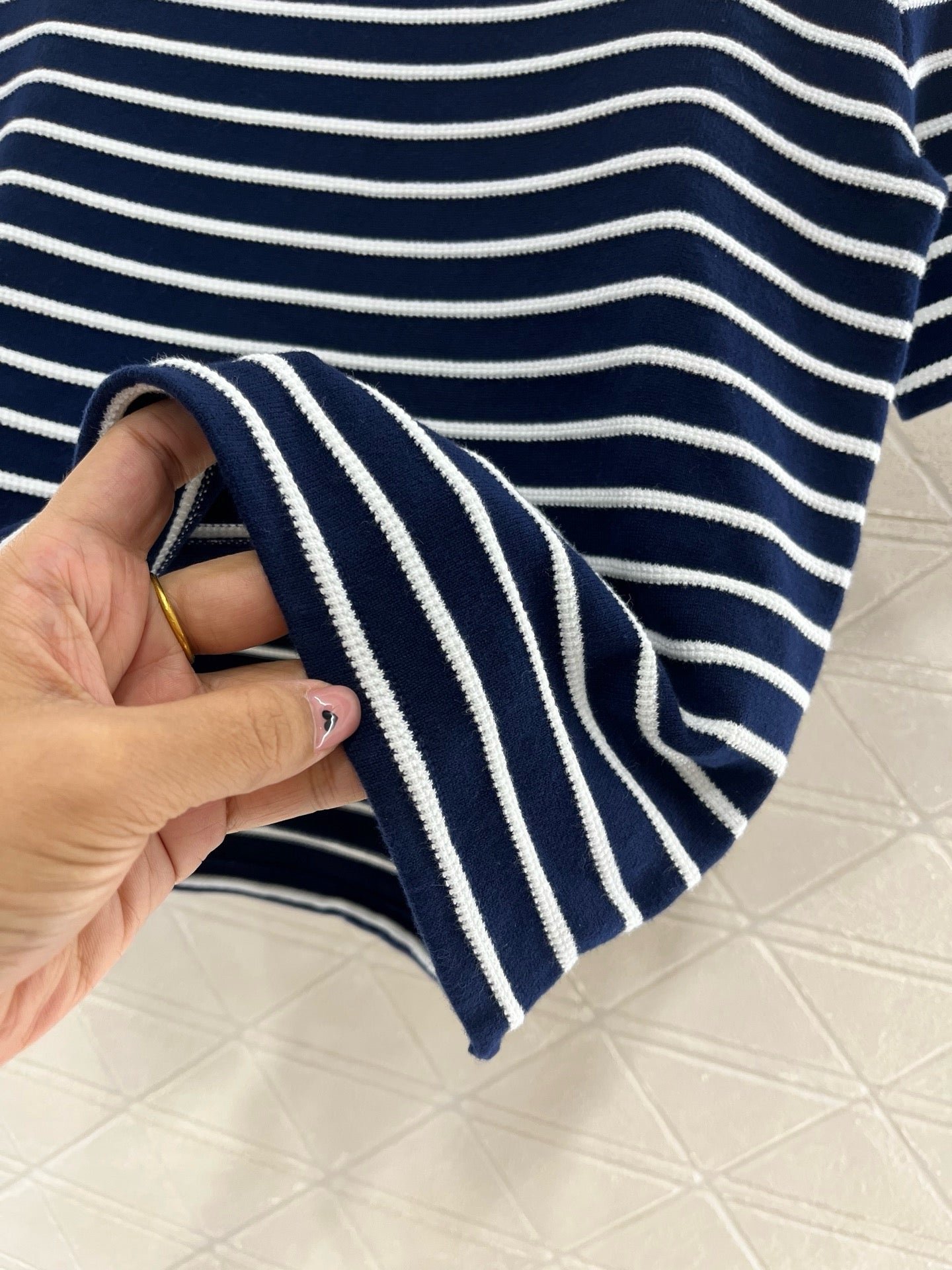 25SS New Striped Knit Short Sleeves