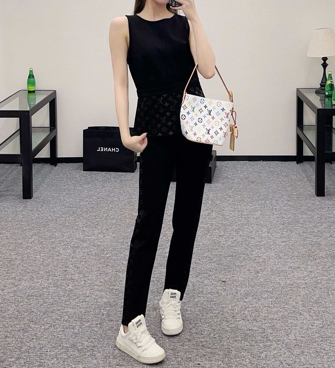 25SS New Sleeveless Waist Suit Cotton Material