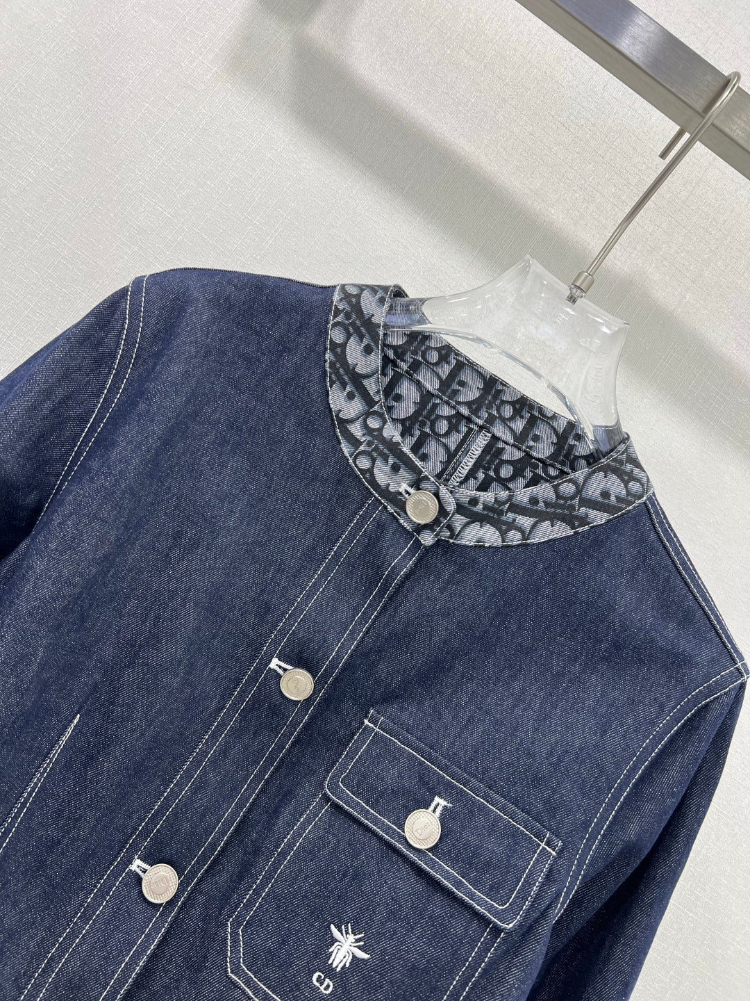 25SS Interior logo printed denim jacket)
