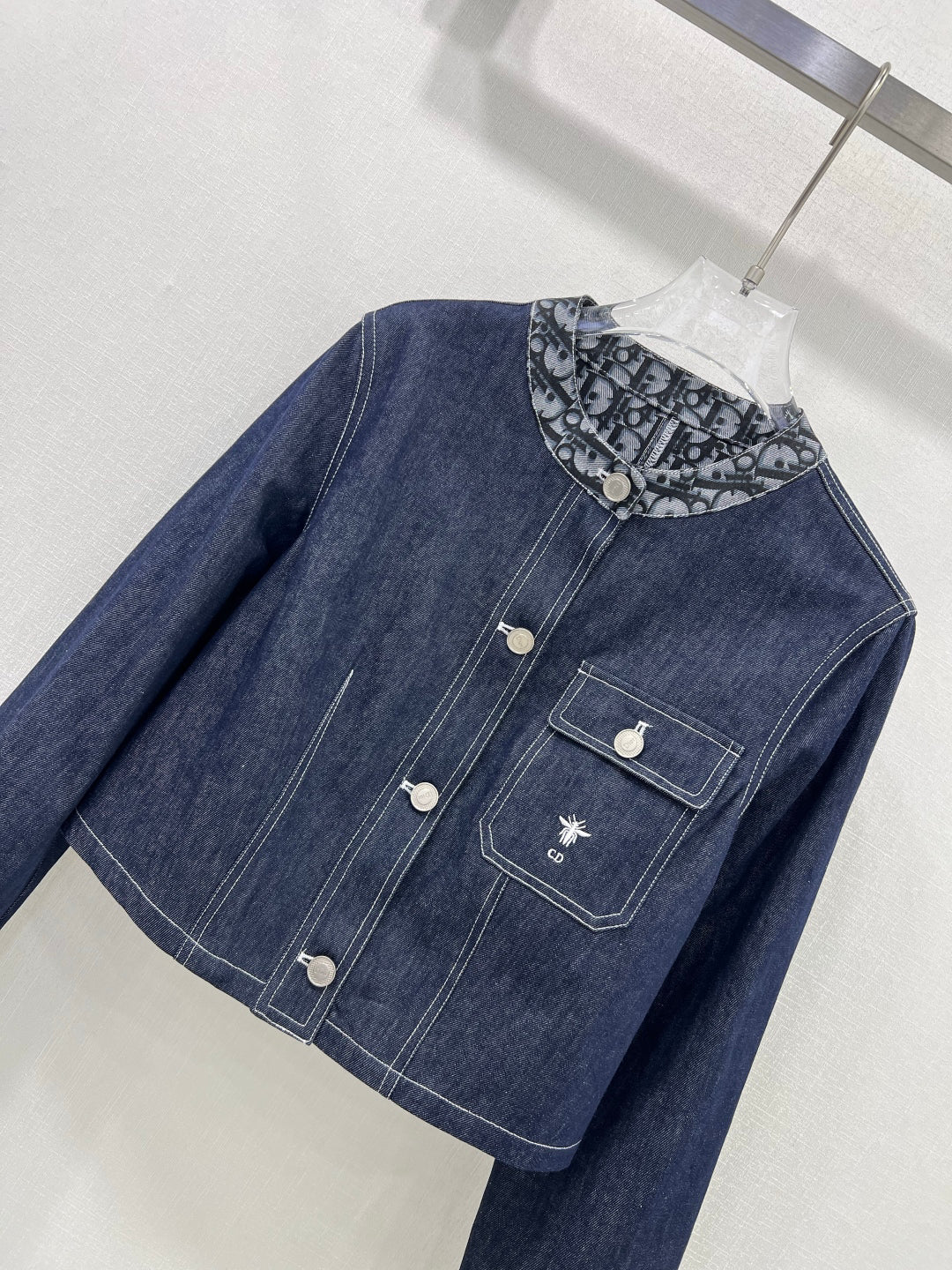 25SS Interior logo printed denim jacket)