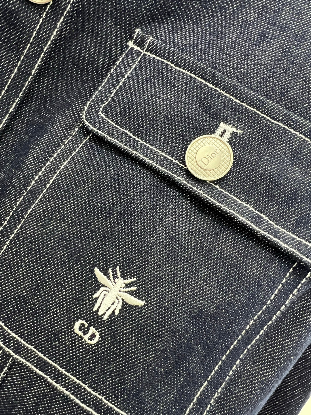 25SS Interior logo printed denim jacket)