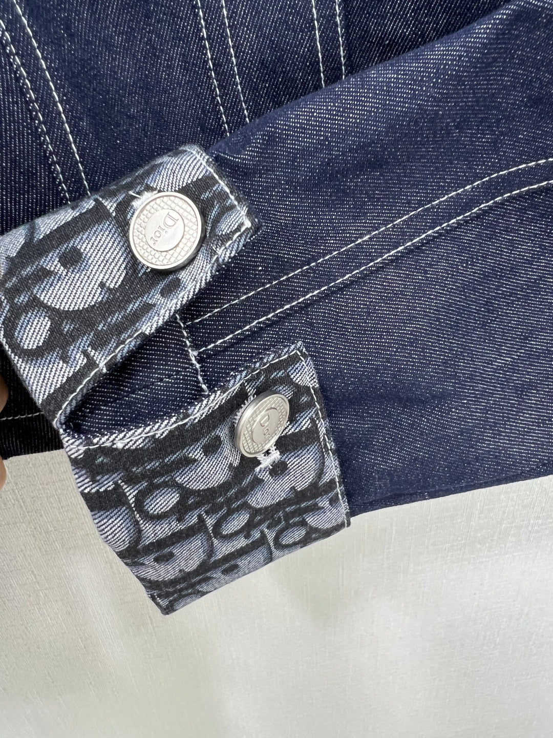 25SS Interior logo printed denim jacket)