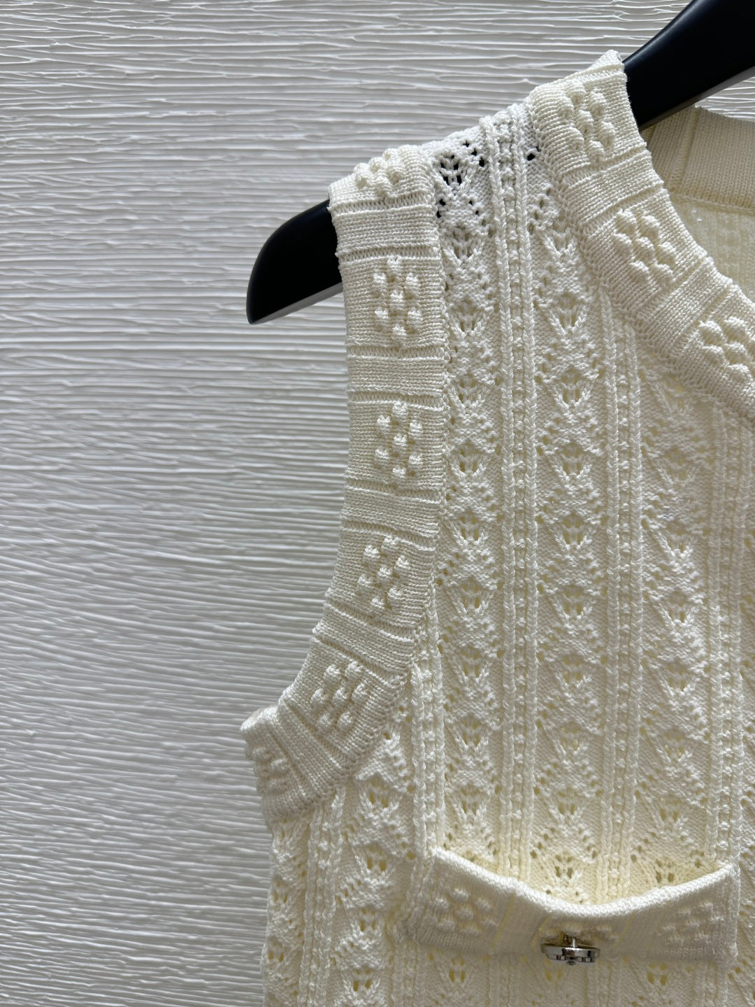 C 25 Wispy Embossed Weave Vest Dress