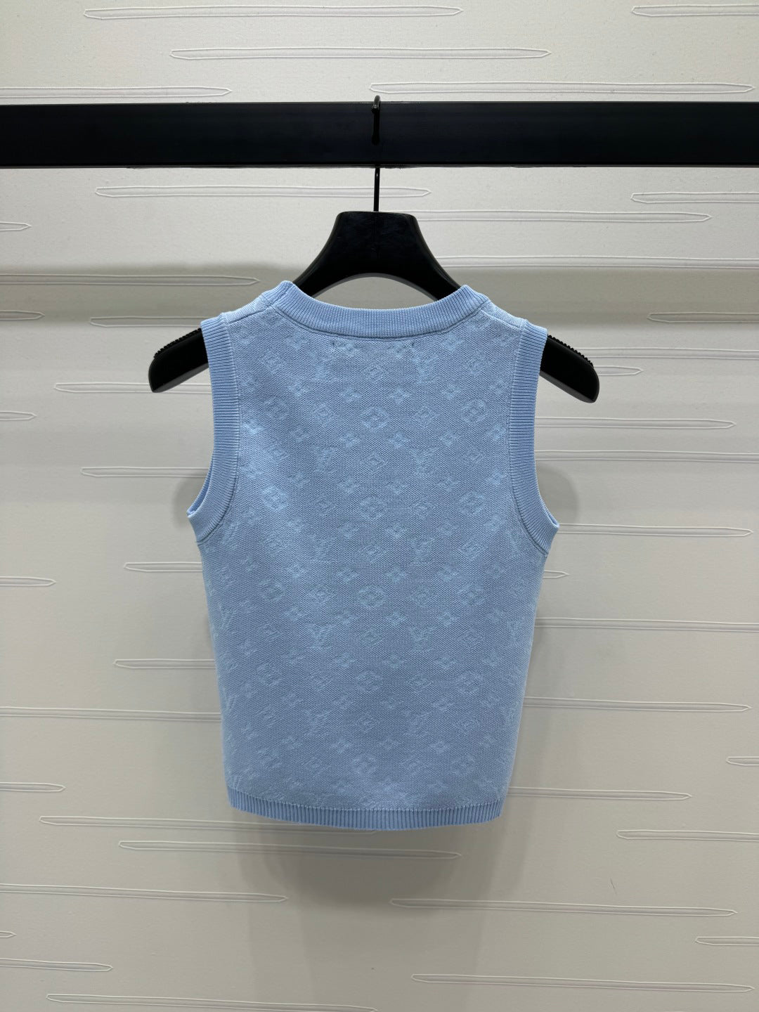 25 Spring and Summer Embroidered Letters Round Neck Knitted Vest