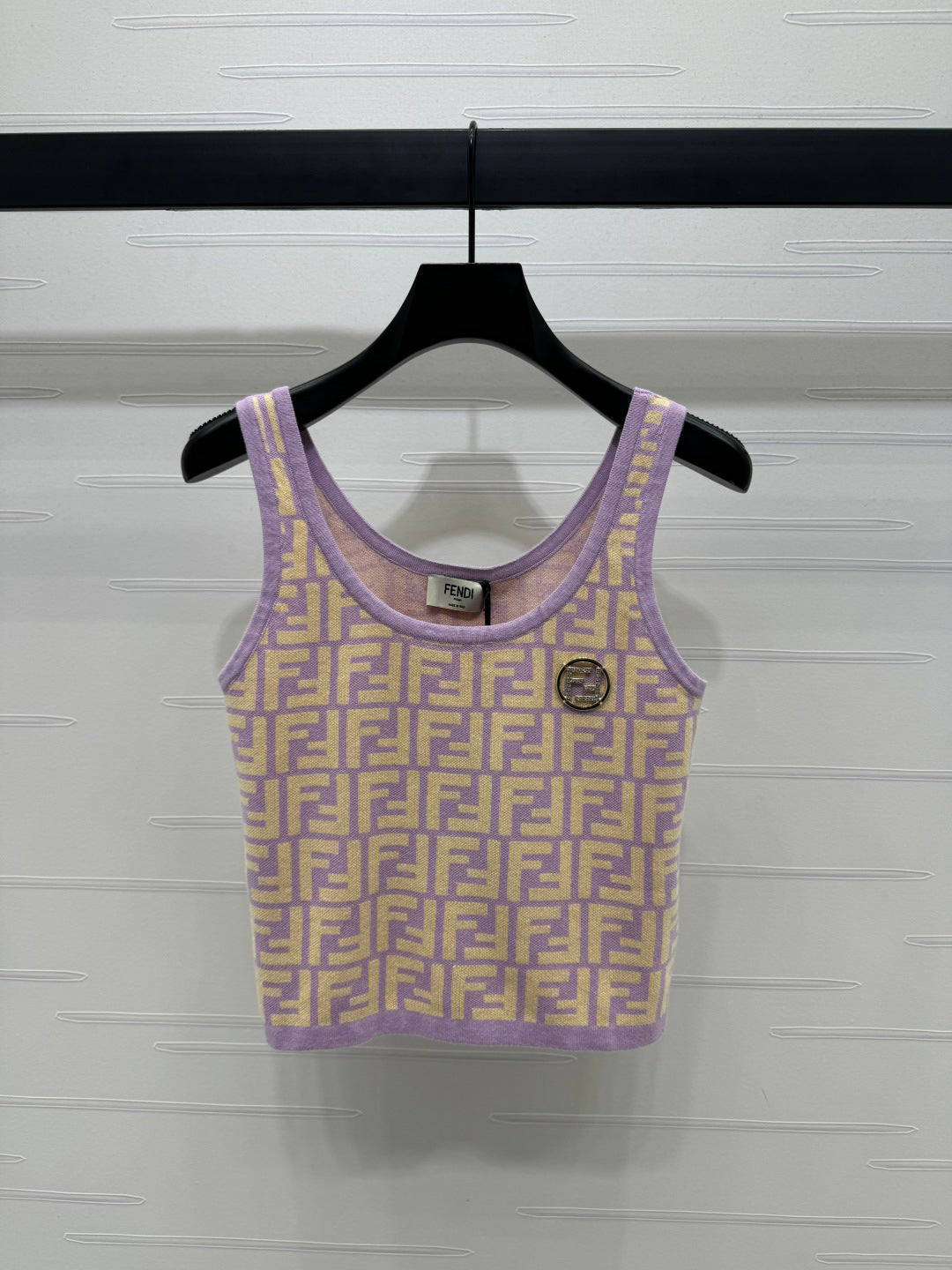 25 Spring and Summer Jacquard Letter Knitted Vest
