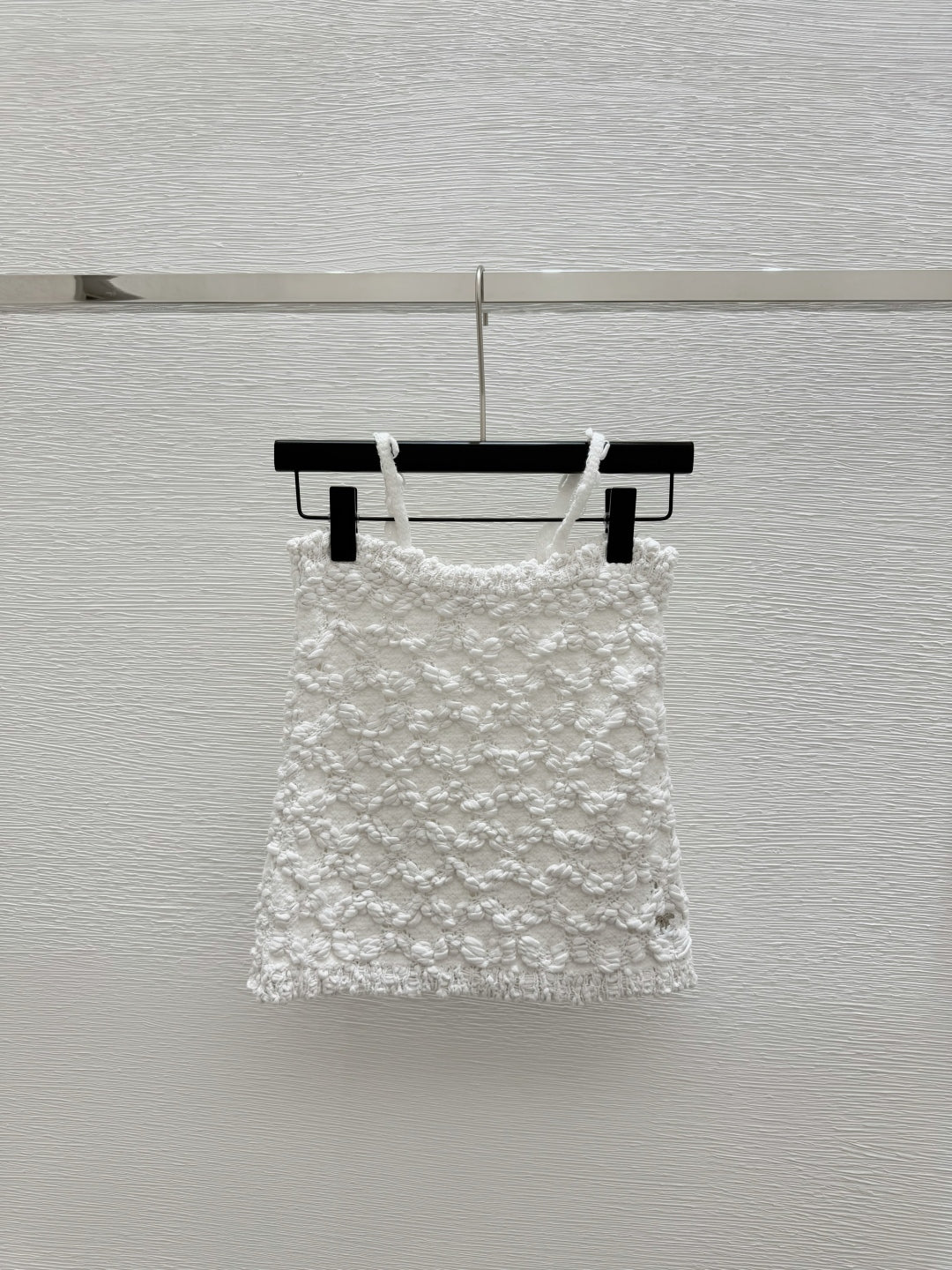 25 early spring new solid color checkered knitted sling