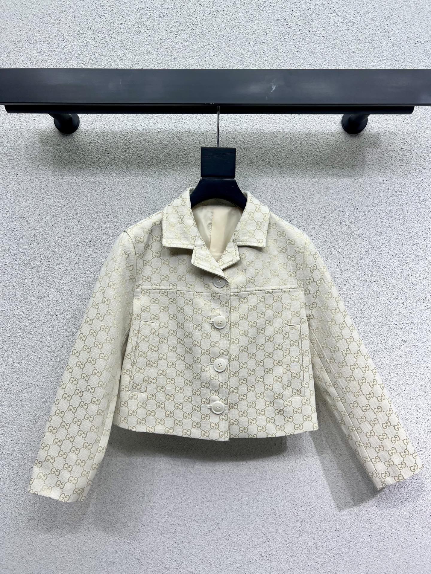 Classic jacquard jacket + matching shorts set
