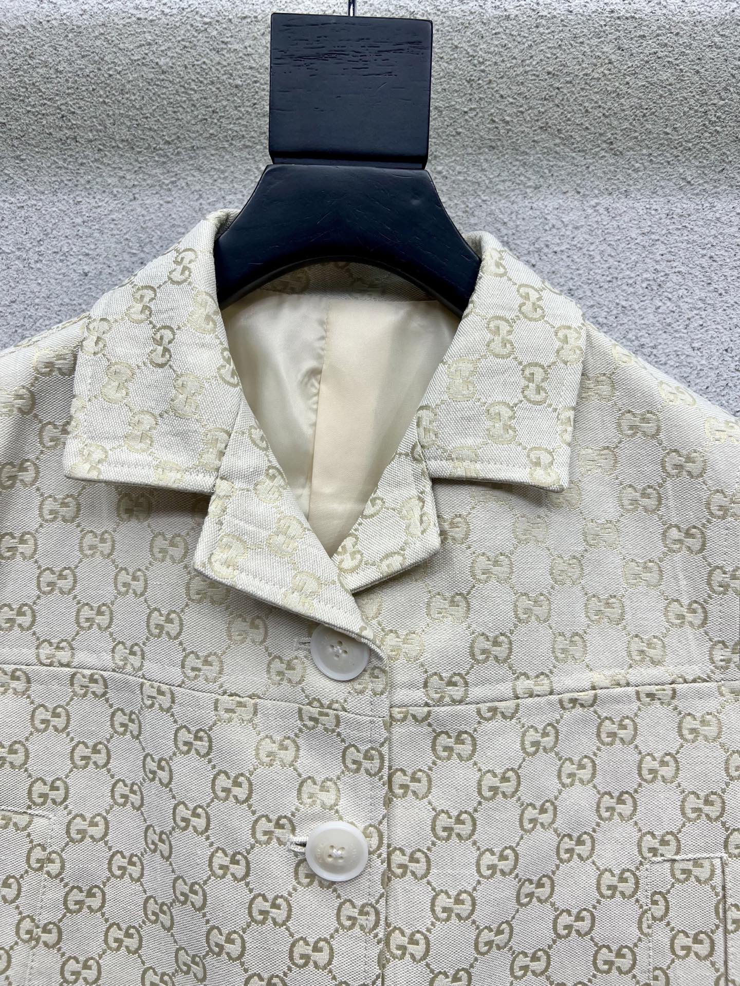 Classic jacquard jacket + matching shorts set