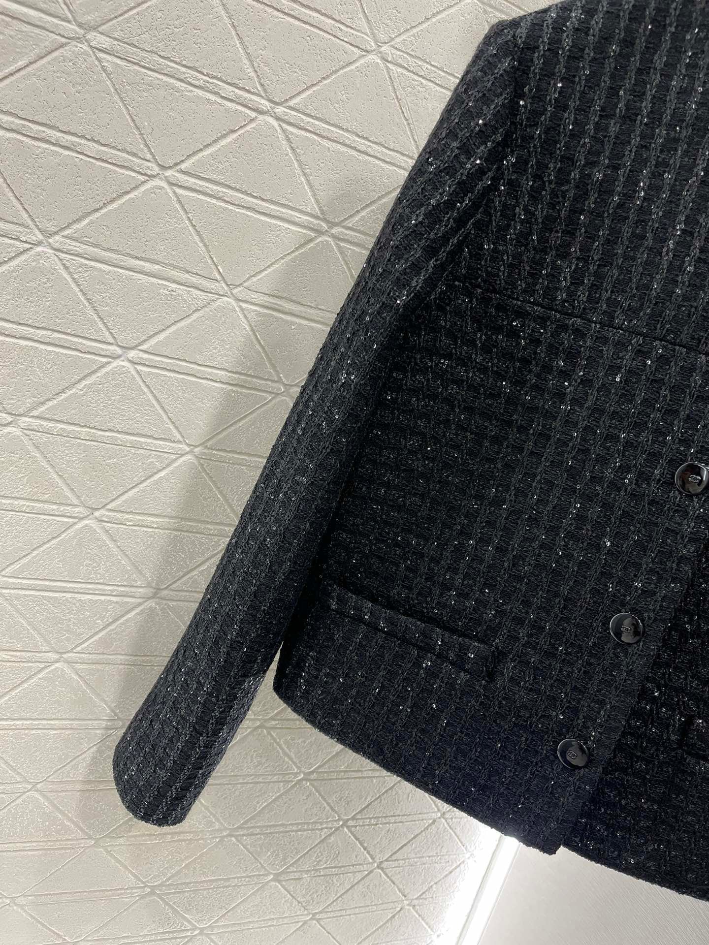 25ss Coarse woolen small stand collar dress jacket