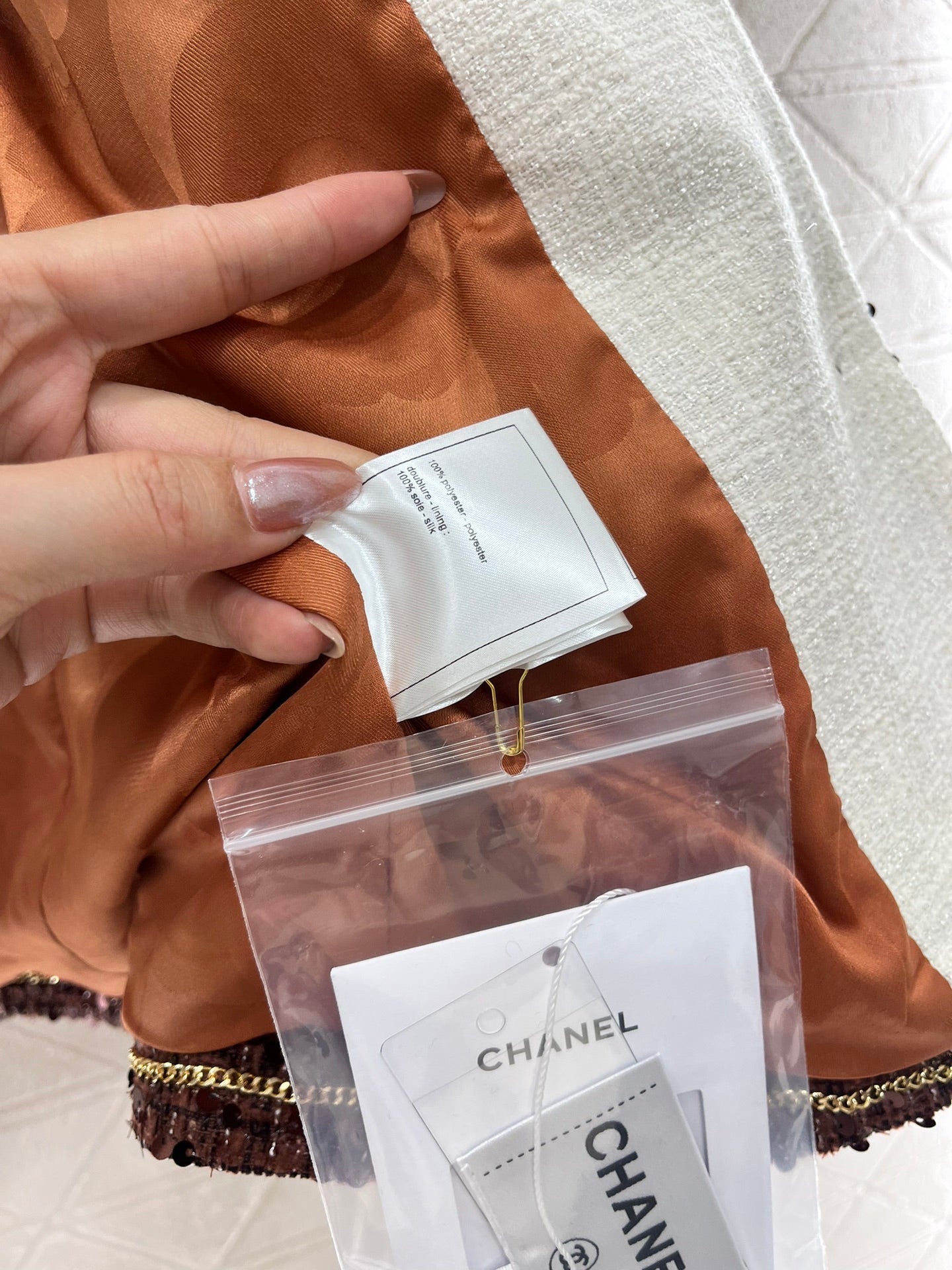 25ss Coarse tweed sequin dress jacket