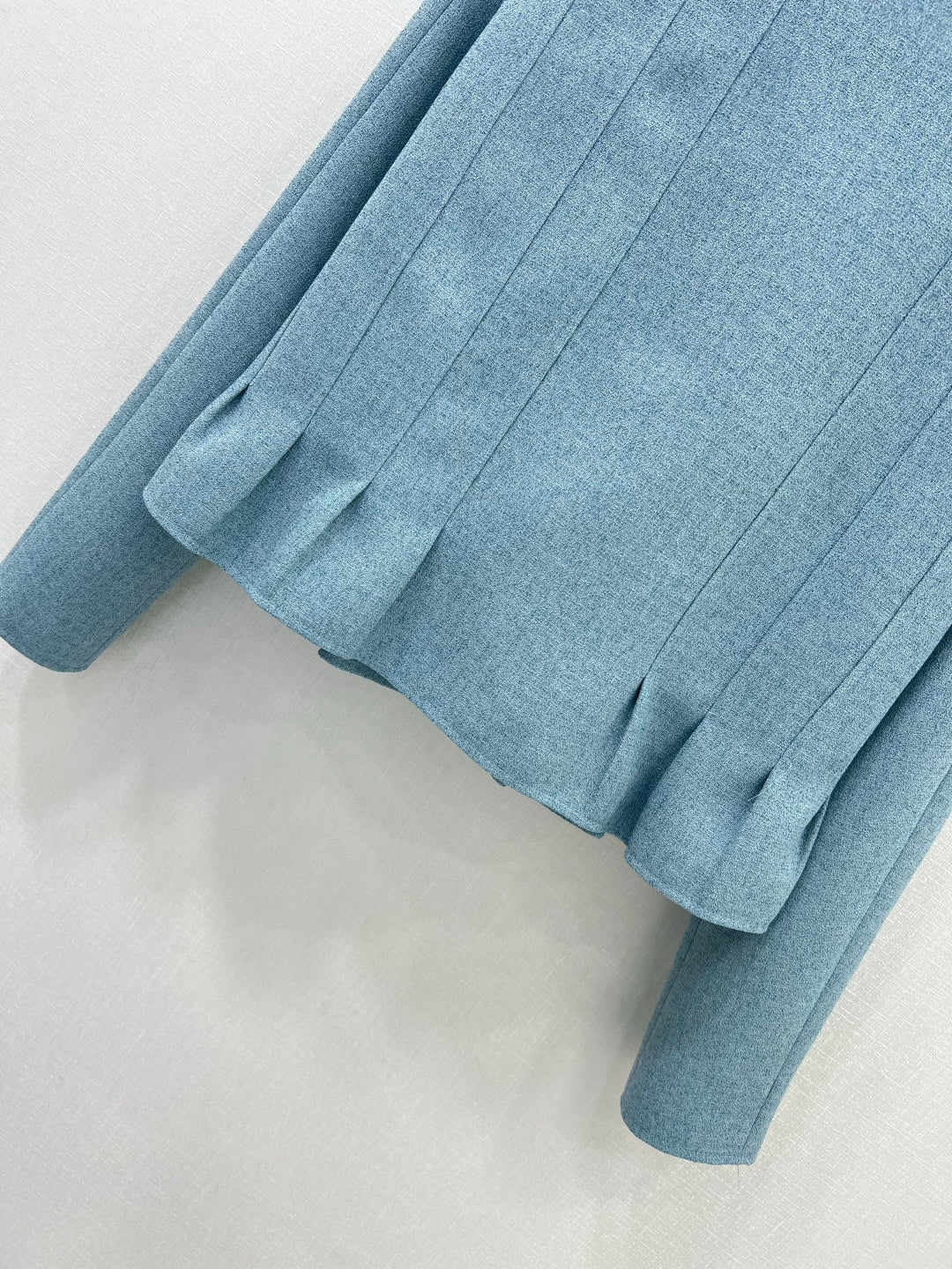 25ss Stand up collar, buckle, lotus leaf hem jacket