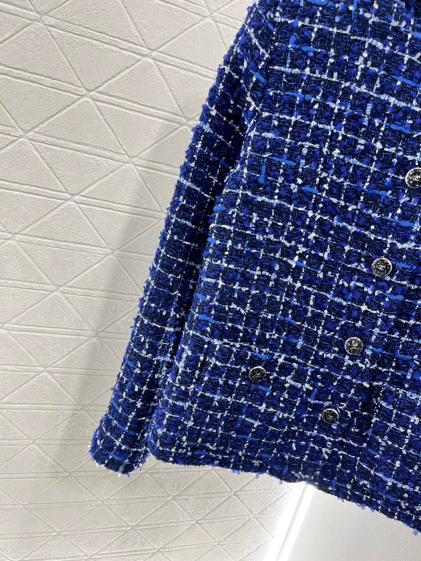 25ss Woven silver silk dress jacket