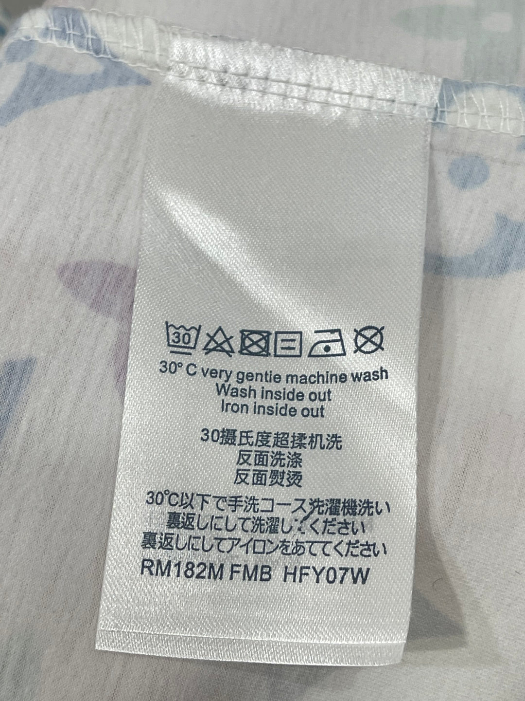 25 Colorful letter print chain round neck short sleeve T-shirt