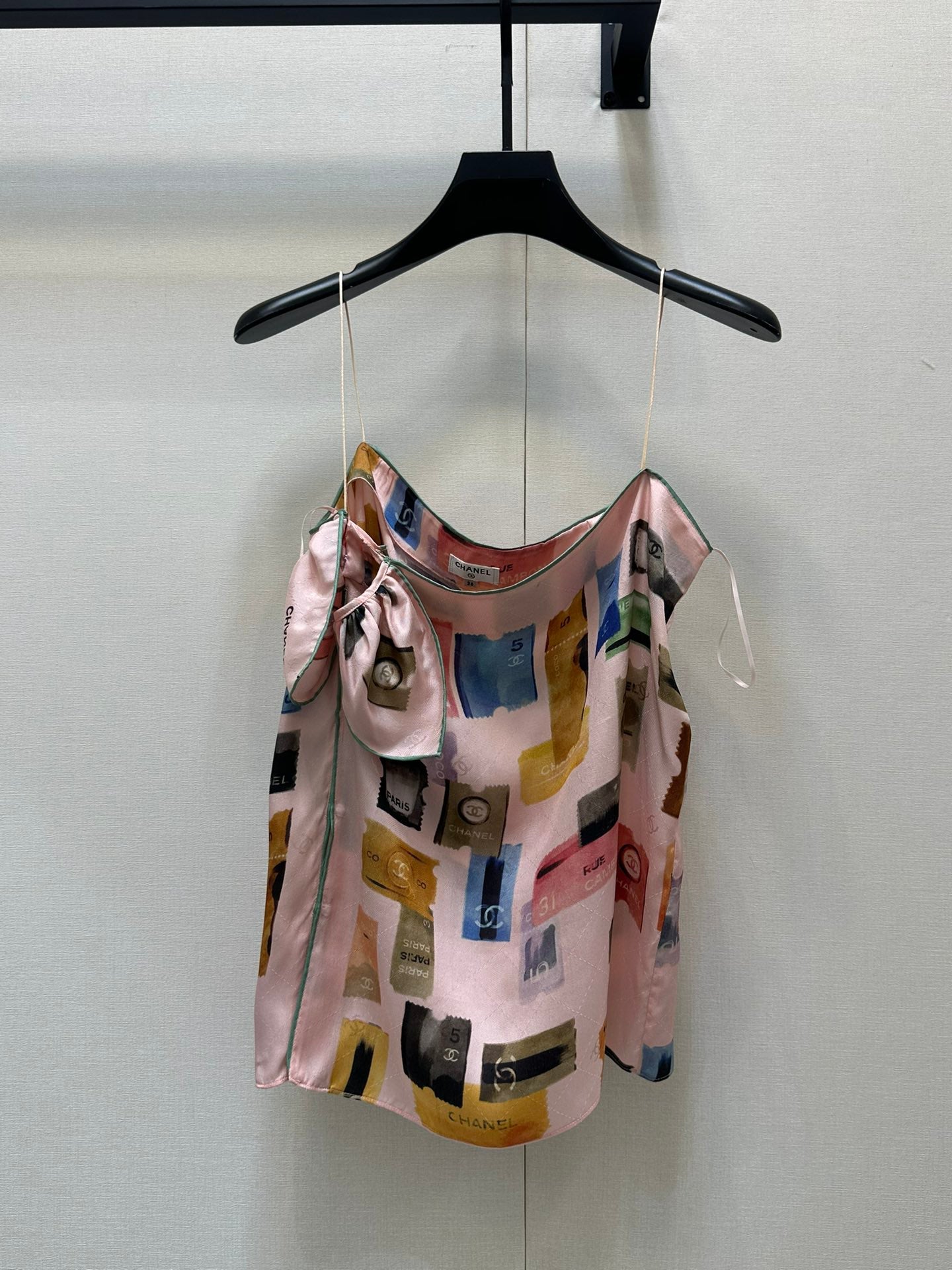 25 New silk printed tank top