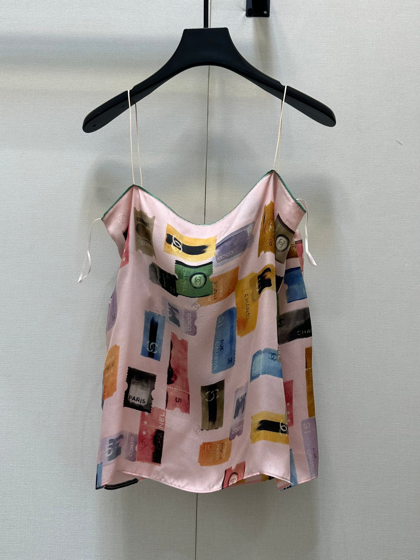 25 New silk printed tank top