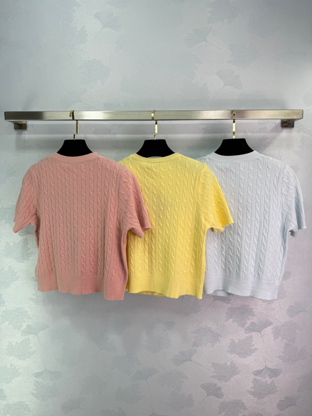 25ss Spring and Summer Colorful Tricolor Button Cardigan