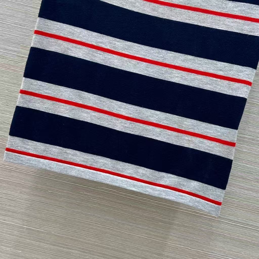 25 new Striped contrast knitted tube top