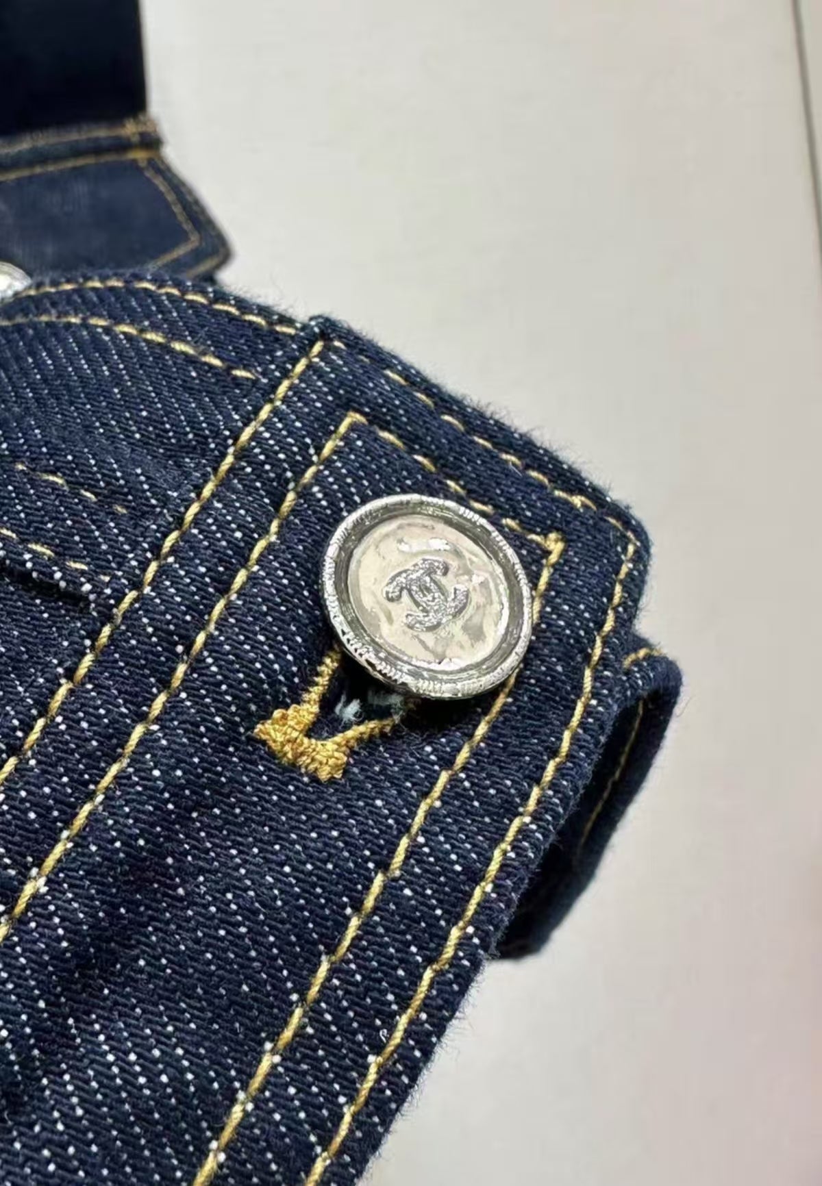 2025 new original color denim vest jacket