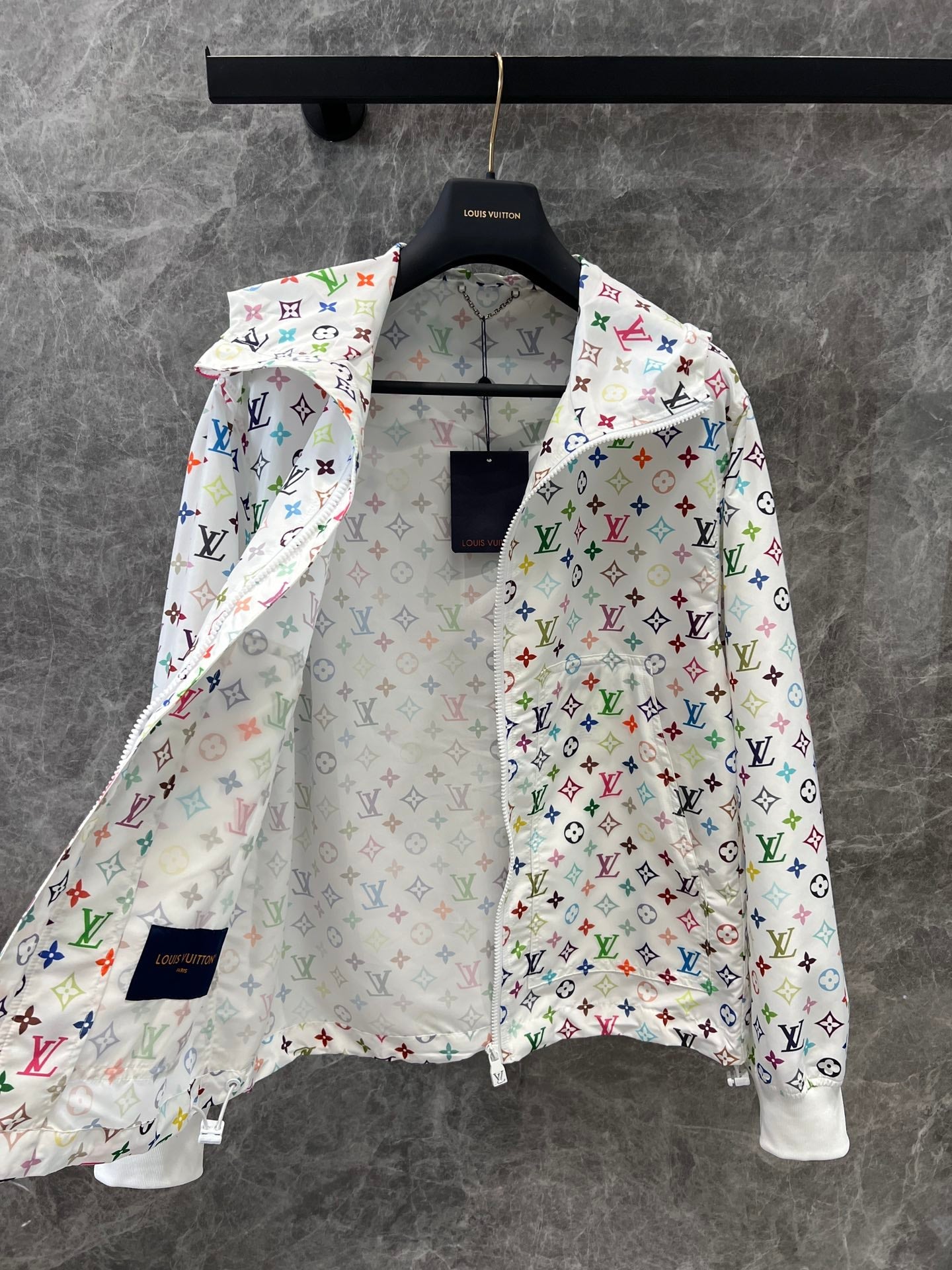 25 Monogram print technical windproof jacket
