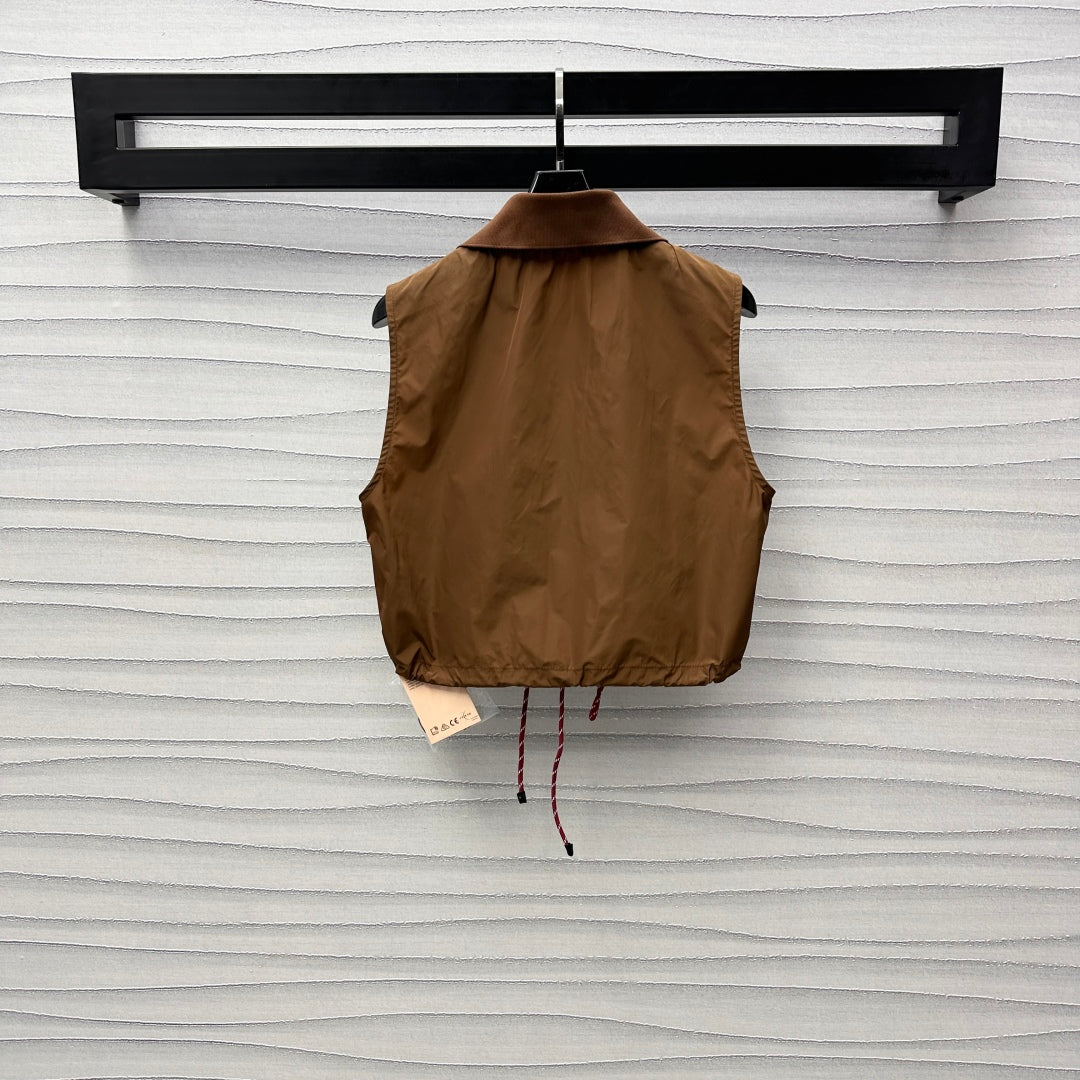M 25 Short nylon zip-up vest set