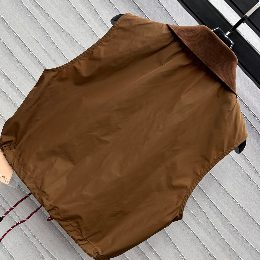 M 25 Short nylon zip-up vest set